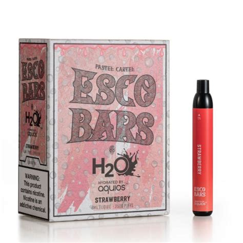 Esco Bars H2o 2500 Disposable Vape Device Grape 10 Pack 60ml