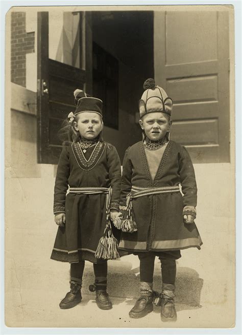 Swedish Children In Folk Costumes Nps Photo Ellis Island