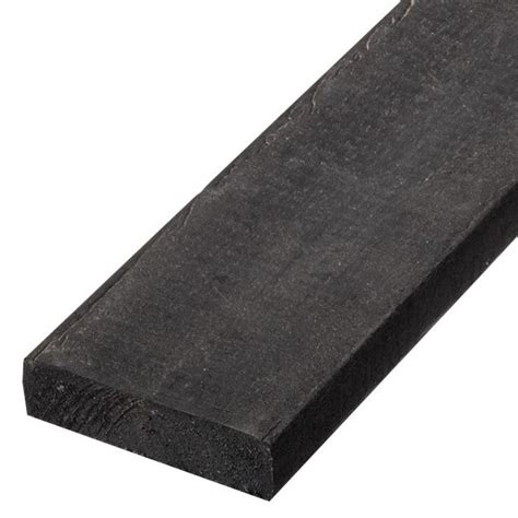 Bestplus 2 In X 4 In X 8 Ft Black Recycled Plastic Edging Lumber G
