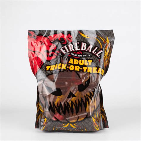 Fireball Cinnamon Whiskey Adult Trick Or Treat Bag 50ml Plastic