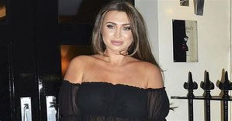 Lauren Goodger Flaunts Tummy In Sheer Black Top Amid Claims Shes Had