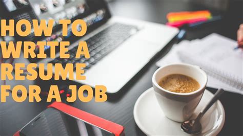Here are eight tips for writing a. How To Write A Resume For A Job - YouTube