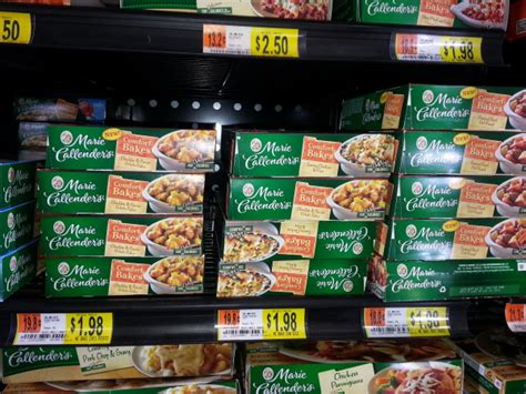 Frozen garbage with all real nutritional content completely processed out of them. Marie Callender's Single Serve Frozen Meals for $1.48 at ...