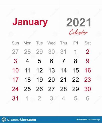 2021 Calendar January Monthly Template Clipart April