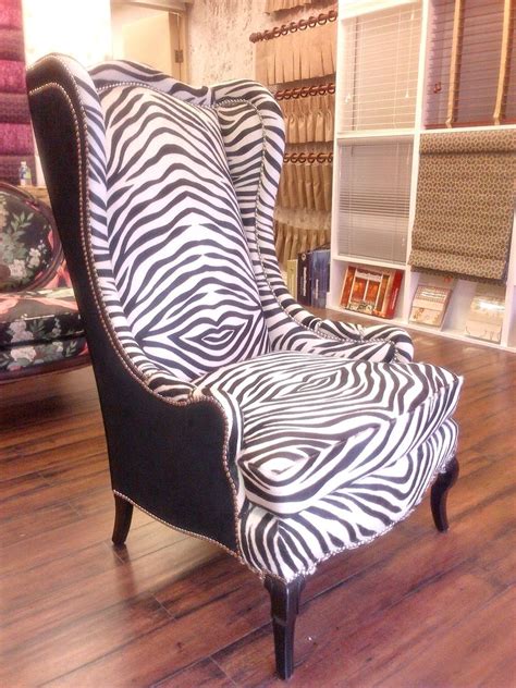 Bohemian french bergere animal print upholstered dining chairs by lemonaider. I need one of these for my living room set. Zebra print ...