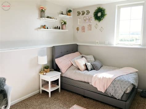 Images of small bedroom makeovers best bedrooms diy makeover ideas for home design and pictures. How To DIY a Blush and Gray Girls Bedroom Makeover - Must ...