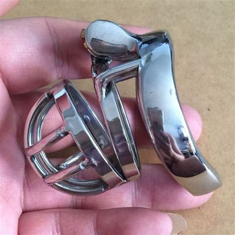 Metal Cock Ring Short Penis Cage Stainless Steel Male Chastity Device Penis Lock Cbt Bdsm