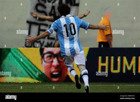 Lionel Messi Goal Celebration Argentina Hi Res Stock Photography And