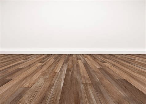 Premium Photo Wood Floor And White Wall Empty Room