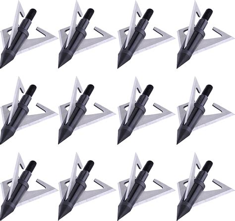 Deepower Hunting Broadheads 12 Pack Replacement 3 Blades