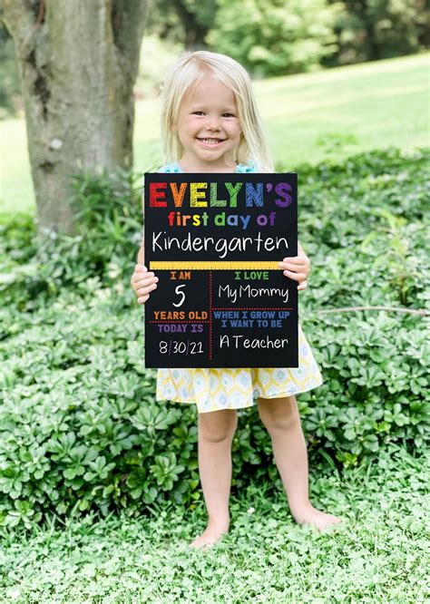 Our First Day Of School Chalkboard Sign Is Perfect For Your School