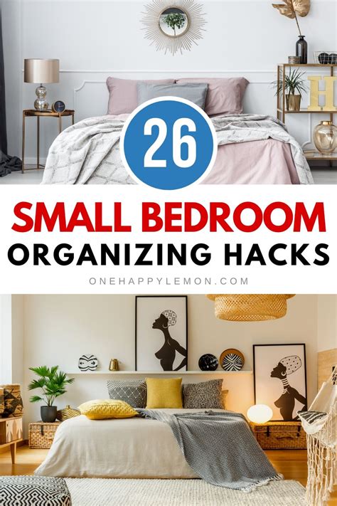 26 Creative Small Bedroom Organizing Hacks To Save Space Small