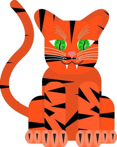 Download Tiger Cat Feline Royalty Free Vector Graphic Pixabay