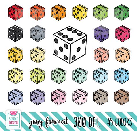 45 Doodle Dice Clipart Game Night Clipart Personal And Etsy Ireland