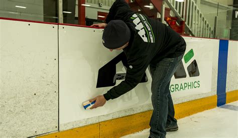How To Install Dasher Board Graphics Ice Rink Graphics Ami Graphics