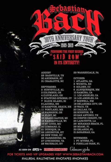 Tour Sebastian Bach To Perform Skid Row Debut Album In Its Entirety