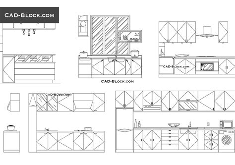 Kitchen Design Autocad Drawing ~ Kitchen Interior Design Autocad