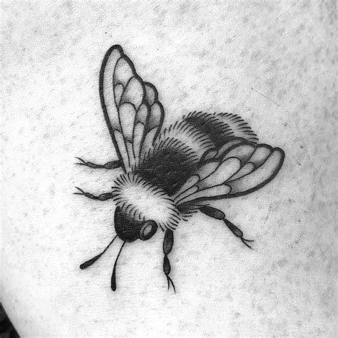 Honey Bee Tattoo Black And White