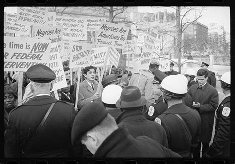 Civil Rights Demonstrators Picket Outside The White House During The
