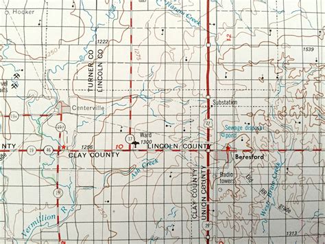 Antique Sioux Falls South Dakota 1955 Us Geological Survey Etsy
