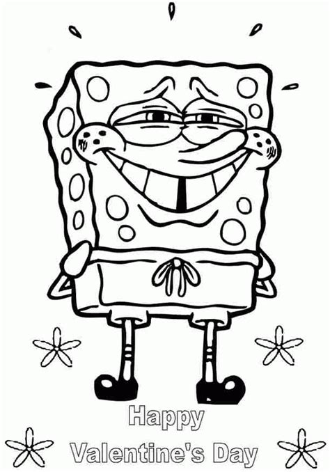 We have collected 37+ spongebob coloring page images of various designs for you to color. Spongebob Valentine Coloring Pages - Coloring Home