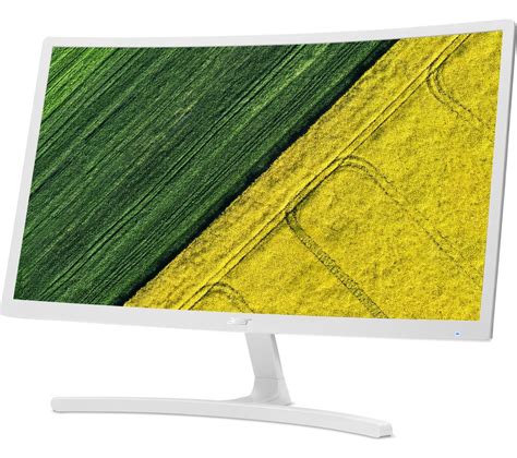 Hp 27 curved z4n74aa#aba white 27 5 ms gtg with overdrive hdmi widescreen led backlight lcd/led monitor pixel pitch: ACER ED242QRwi Full HD 24" Curved LCD Monitor - White ...