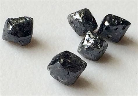 Mm Black Raw Diamond Crystal Natural Rough Diamond Uncut Etsy India