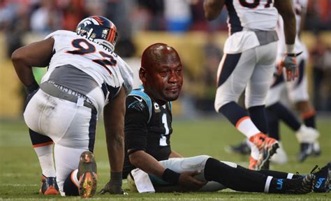 Photos Cam Newton Panthers Crying Jordan Memes After Super Bowl