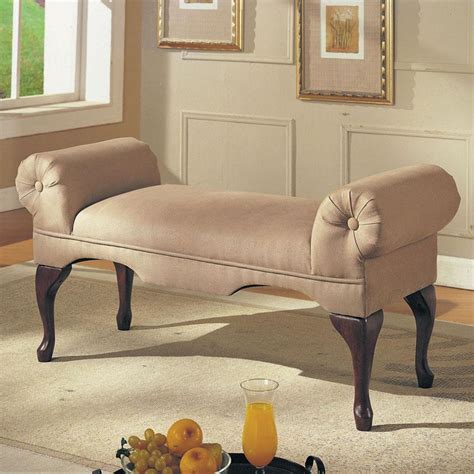 Bedroom couches give you more seating, show off your personality, and add color and texture to your space—consider them like your own personal reading nook. Acme Furniture Aston 05629 Traditional Rolled Arm Bench ...