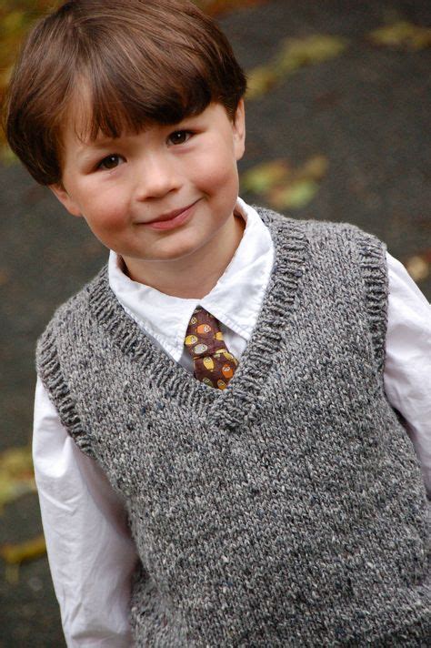 256 Basic Vest For Children Pattern By Diane Soucy Knit Vest