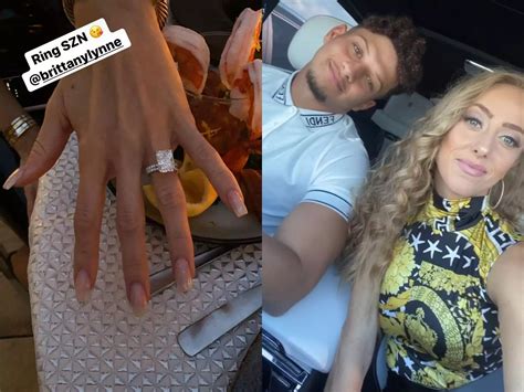 patrick mahomes proposed to longtime girlfriend brittany matthews with a massive rock the same