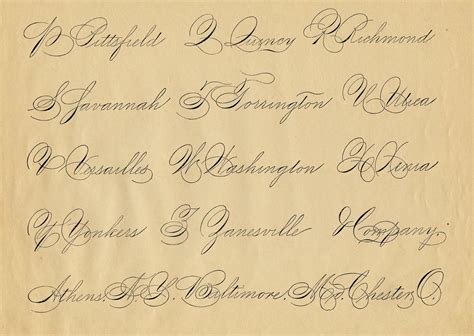 Spencerian Saturday - Alphabets - The Graphics Fairy