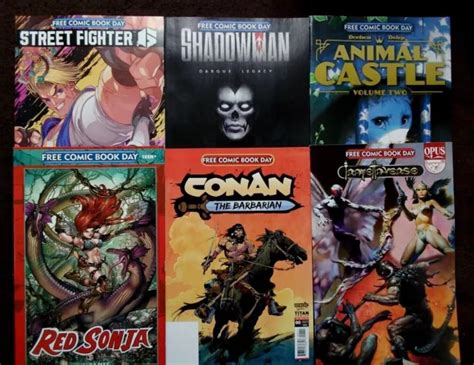Free Comic Book Day 2023 Conan Red Sonja Frazetta Shadowman Pick Choose