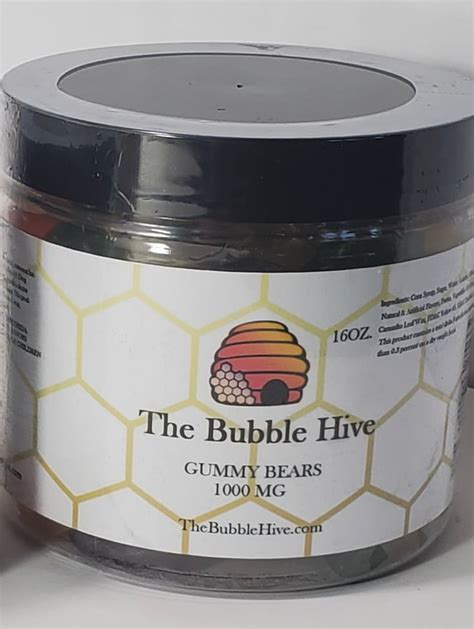 1000 Mg Cbd Gummy Bears 16oz The Bubble Hive