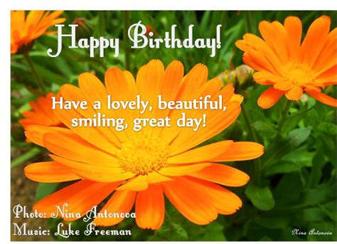 Original wishes, messages and quotes to share. Happy Birthday With Flower. Free Flowers eCards, Greeting ...