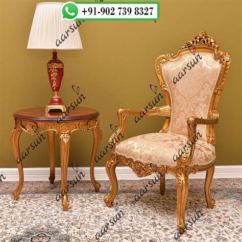 Aarsun Handcarved Wooden Royal Bedroom Chair At Best Price In
