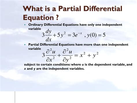 Ppt Introduction To Partial Differential Equations Powerpoint Presentation Id4574373