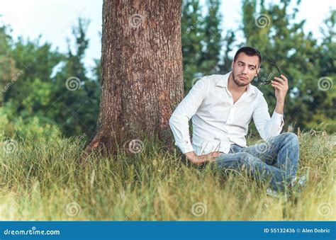 Man In Nature Stock Photo Image Of Length Nature Tree 55132436