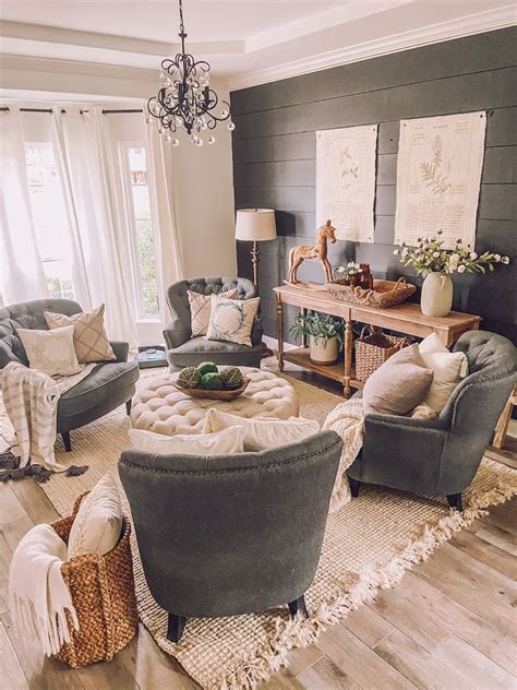 Dark Contrast Wall Sitting Room Refresh Life By Leanna In 2020