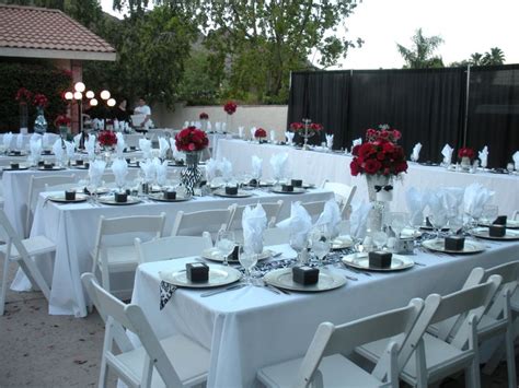 8ft Table Setups Backyard Wedding Decorations Blue Wedding