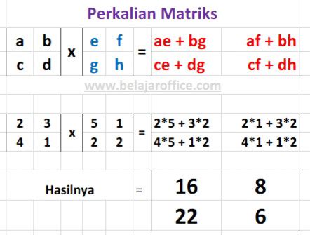 Cara Menghitung Perkalian Matriks Dengan Excel Rumus Vrogue Co