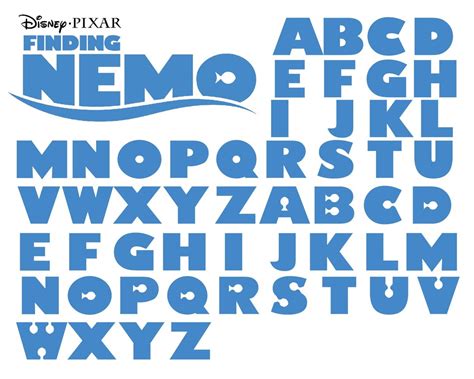 Nemo Font Nemo Font Cricut Nemo Font Svg Nemo Font Silhouette Nemo Cuttable Font Ink Etsy
