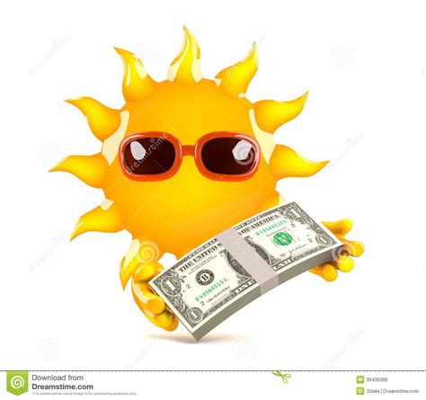 3d Sun Payday Stock Illustration Image 39435366