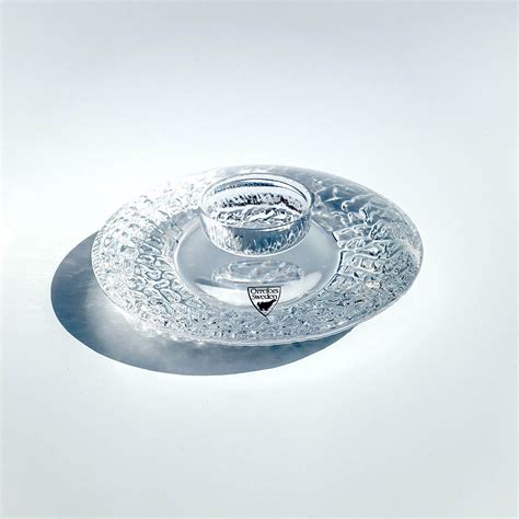 Model discus votive, designer lars hellsten. 20-108 Orrefors Discus Crystal Votive Holder - Ray New York