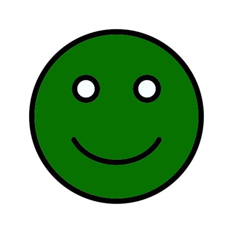 Smiley Vert Icône Png