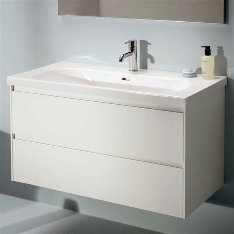 Laufen Lani Vanity Unit With 2 Pull Out Compartments Matt White