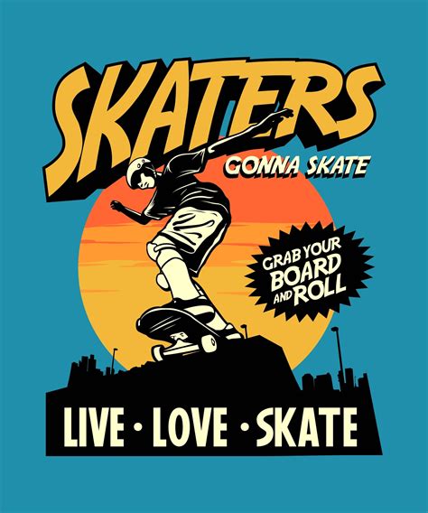 skaters gonna skate svg skater svg skateboard svg etsy