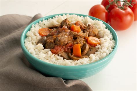 Easy Roasted Beef Stew With White Rice Minute® Rice