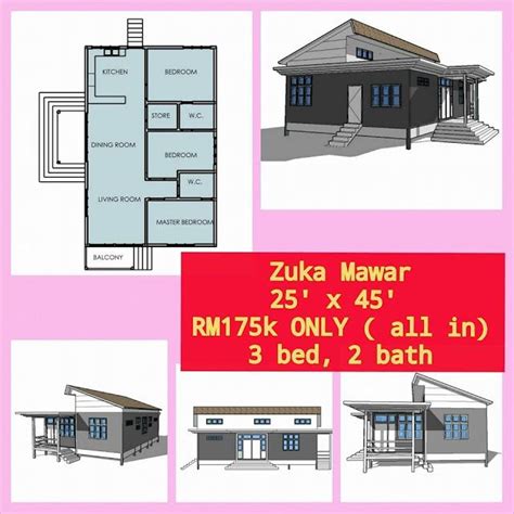 Yoe design studio 13.686 views2 months ago. Jom Lihat Pelbagai Cetusan Idea Pelan Rumah 3 Bilik 1 ...