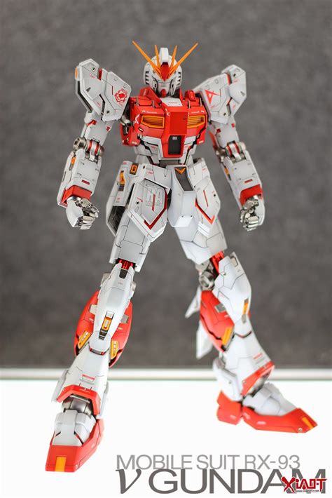 Mg 1100 Nu Gundam Ver Ka Red And White Scheme Painted